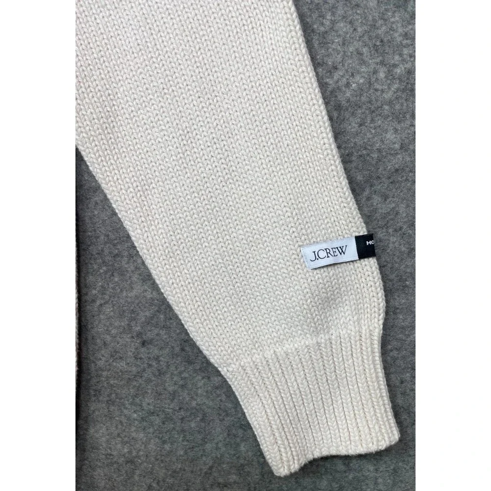 HommeGirls x J Crew Limited Edition Heritage Rollneck Sweater Womens L Ivory